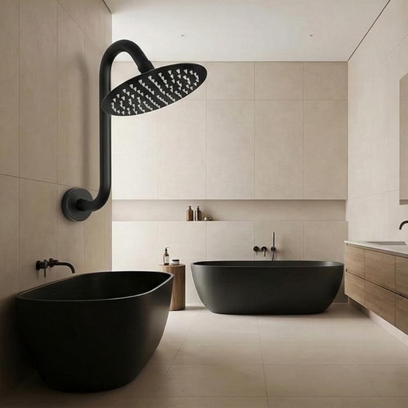 Pack of 2 Easy installs Plastic Shower Head Covers Strong Waterproof Shower Faucet Concealers for Moist Environment