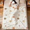 Cute Bear Birthday Art Cartoon kid soft warm plush blanket for dorm sofa living room pet hogar bedroom gift nap home Flannel