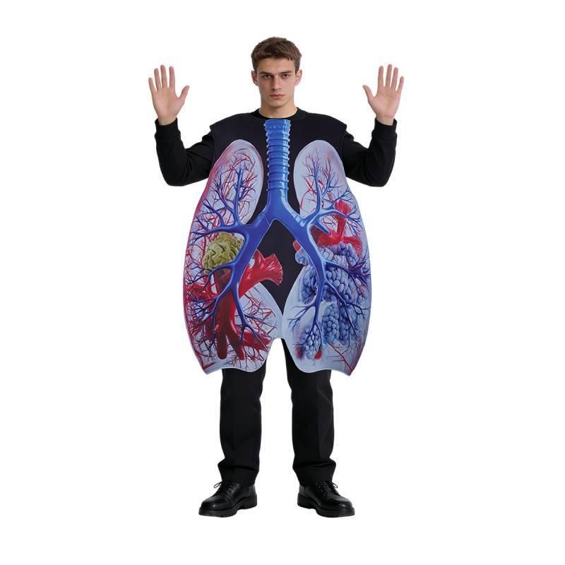 Game Character Lung Cosplay Costume With Digital Print For Halloween And Stage Performances