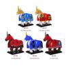 MOC Medieval Figure Mount Building Blocks Roman Wolf Warrior Infantry Lion Heart King Castle Knights Armored War Horse Brick Toy
