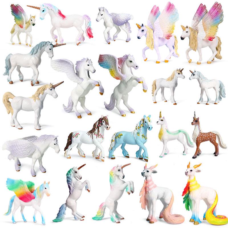 European Mythology Pegasus & Unicorn Children's Toy Figurine Set