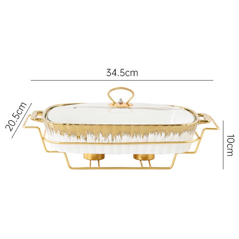 Qianxing Ceramic Casserole Pot with Lid and Warming Stand