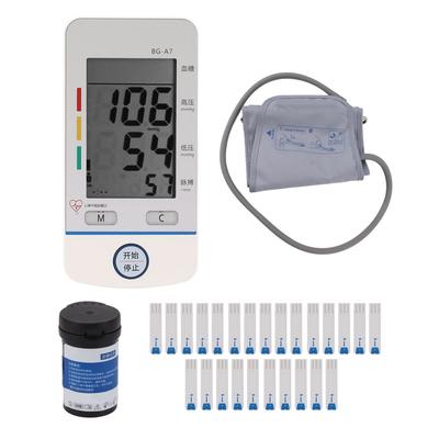 Elderly Home Blood Pressure Glucose Monitor Automatic Blood Pressure Glucose Tester with Test