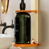 2Pcs Adjustable Height Shampoo Bottle Holder Wall Mount Foldable Hand Soap Storage Rack Multifunction Self-Adhesive