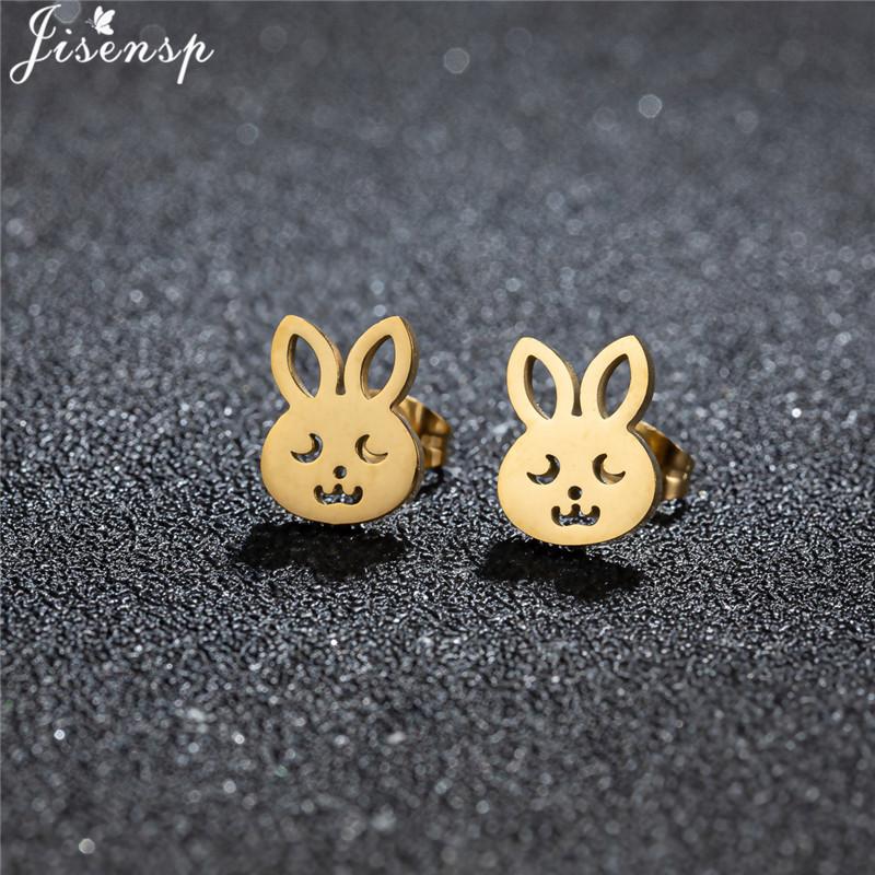 Unique Christmas Earring Stainless Steel YES NO Cactus Footprint Music Stud Earrings for Women Tiny Star Boots Jewelry Girl Gift