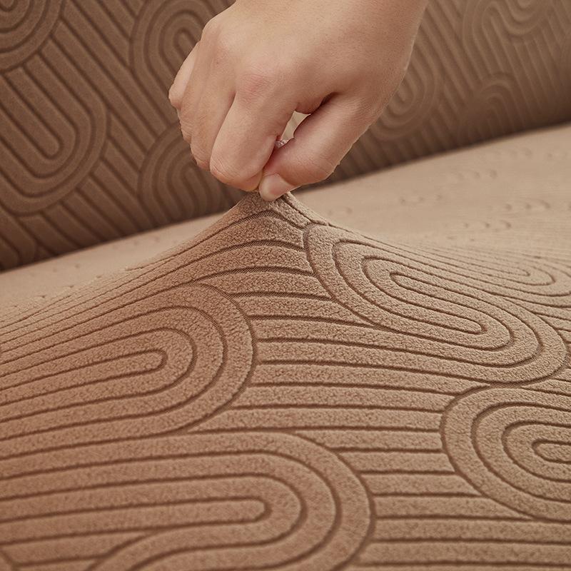 Elastic Jacquard Chair Cover Thickened All-Inclusive Fabric Chair Cover Hotel Backrest Integrated Stool Cover Dining Chair Cover