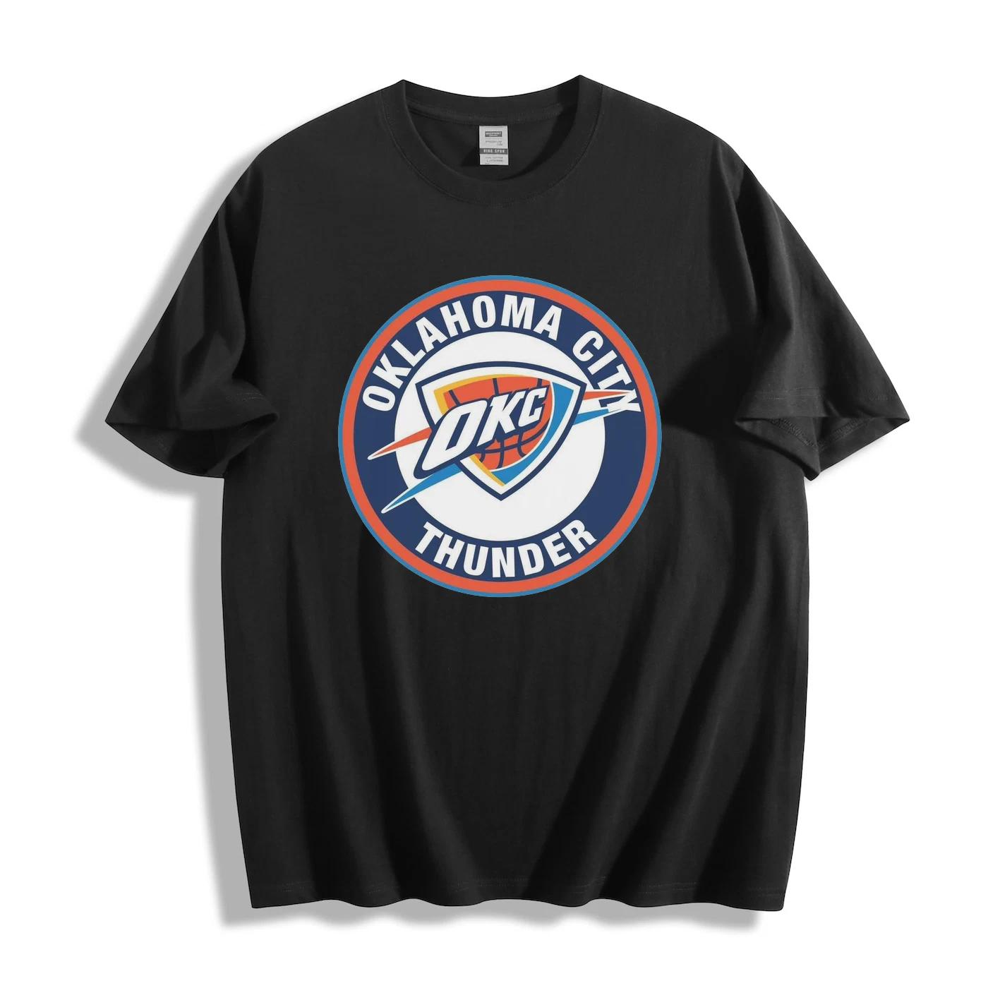 OFFICAL Oklahoma City Thunder OKC Basketball Logo T-Shirt Tee XS