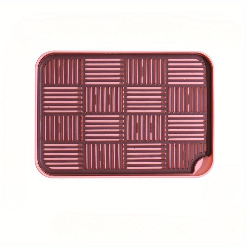 2 шт. Двухъярусная пластиковая сушилка для посуды и продуктов - Компактный кухонный органайзер для кухонной утвари, фруктов и овощей - для домашних кулинаров и кухни 2pcs светло-розовый