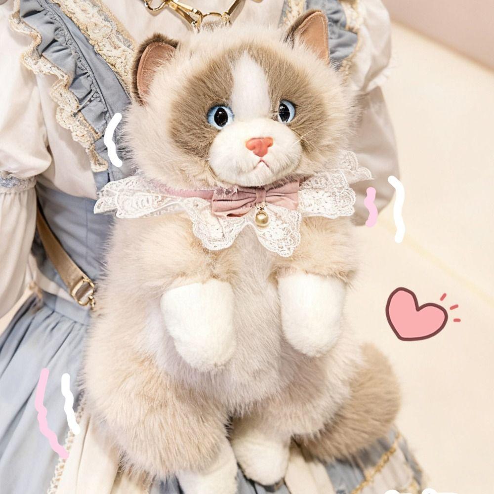 Cute Plush Cat School Bags Stuffed Animals Animals Plush Bag Baby Bag