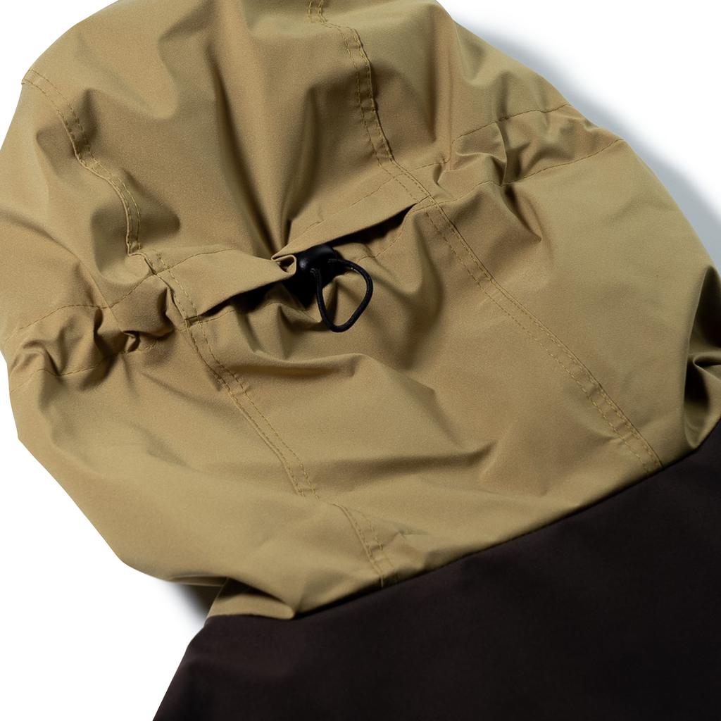 Bsrabbit Natureline Wide Hooded Jacket Olive Brown