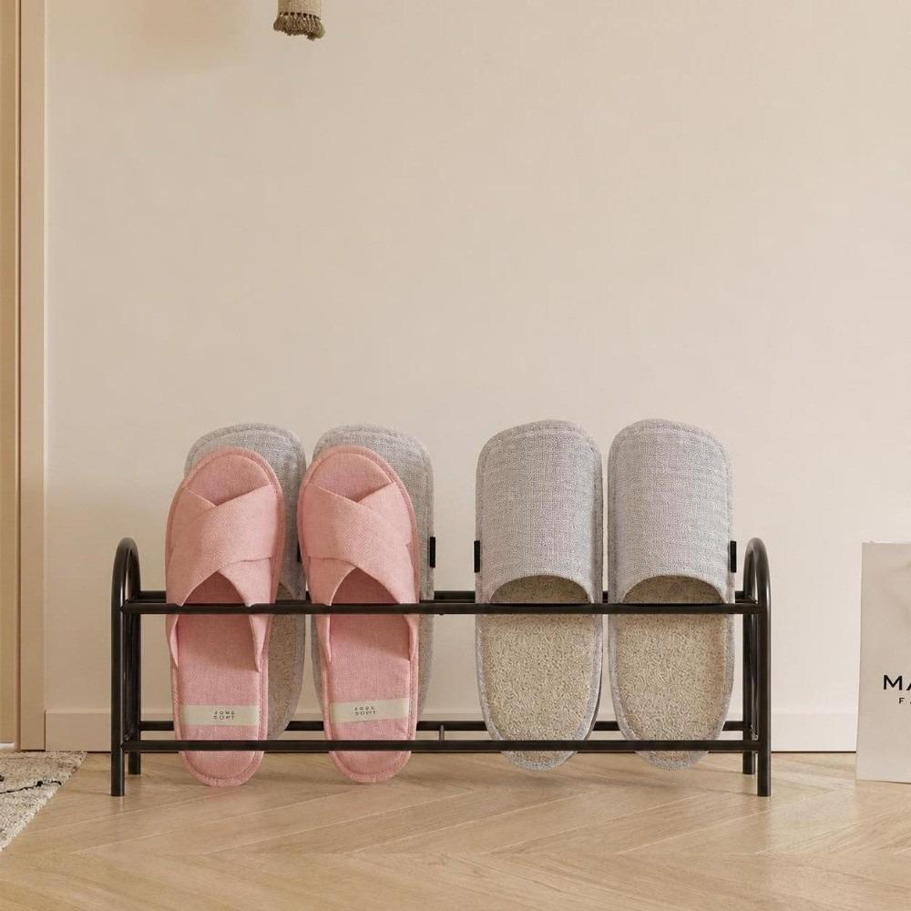 Metal Shoe Organizer Rack Two-Layer Shoe Storage Shelf Home Storage Shelf For Entrance Bathroom