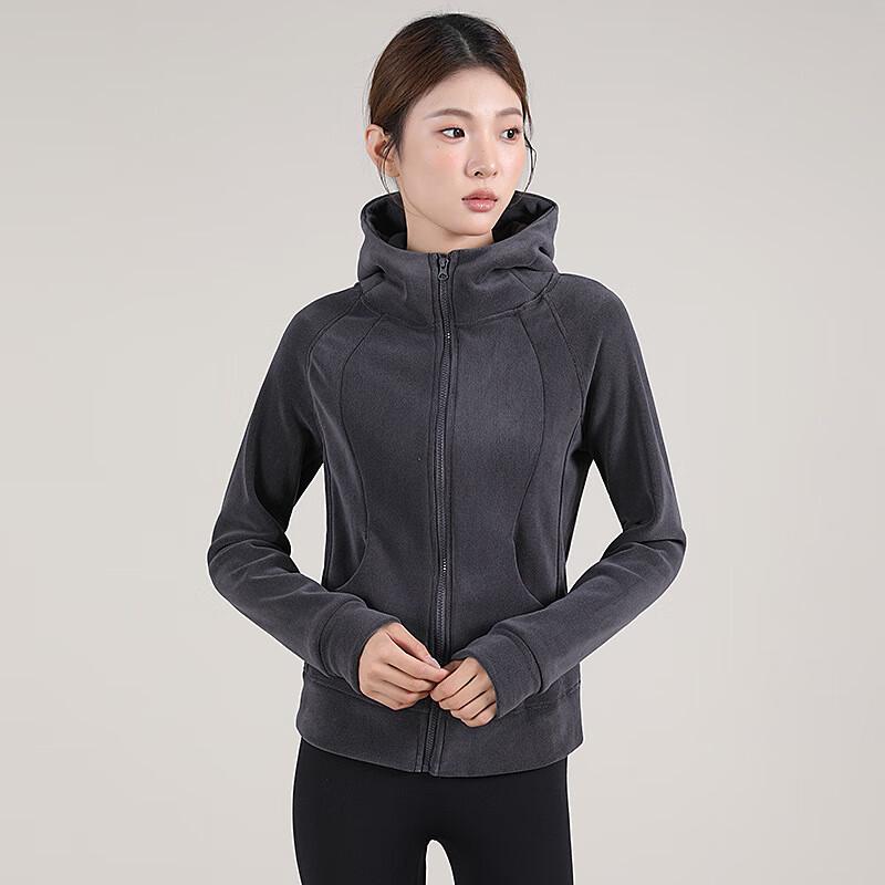 

Junbie Women s Hooded Zip-Up Fleece Sweatshirt S