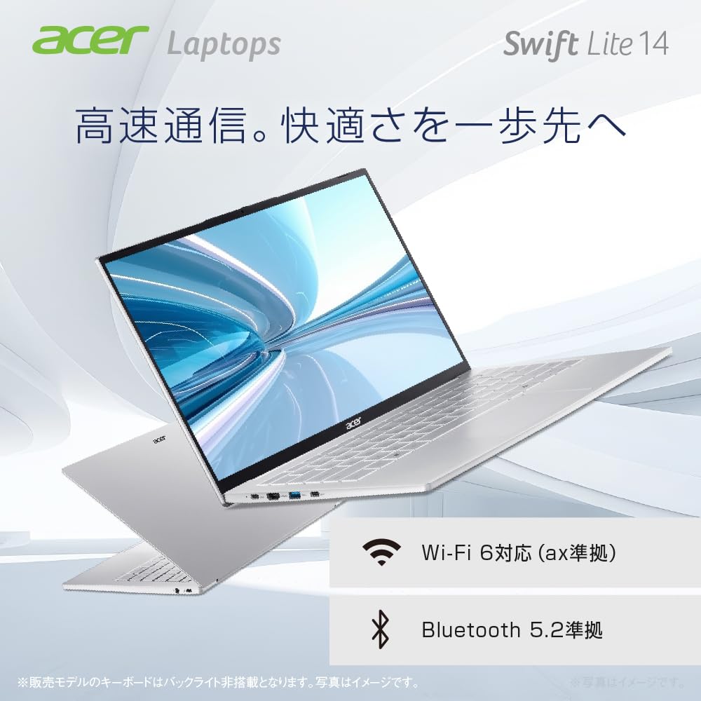 Acer Swift Lite WUXGA IPS Matte Intel Core Ultra 5 115U Aluminum Alloy Battery 2MP Sliding WiFi Speaker and Japanese Keyboard 14, 14-inch, 1610