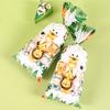Jungle Animals Party Favor Bags Gift Wrapping Bag Safari Gift Bag for Kids Wild One Birthday Supplies Baby Shower Decor