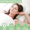 Ear Piercing Pillow for Side Sleepers Superfine Fiber Cotton O Type Hollow Design Strong Support Portable Ear Guard Pillow