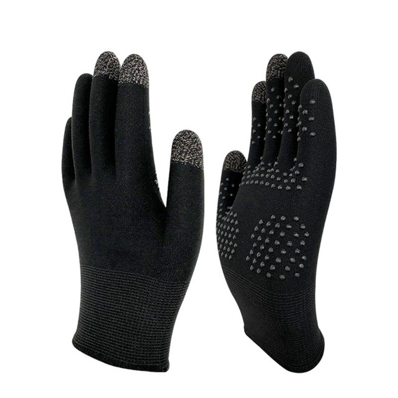 

1 Pair Gaming Finger Cots Conductive Silver Fiber Fingertipip Sleeve Nonslip Grip Gloves for Smartphones Game 1