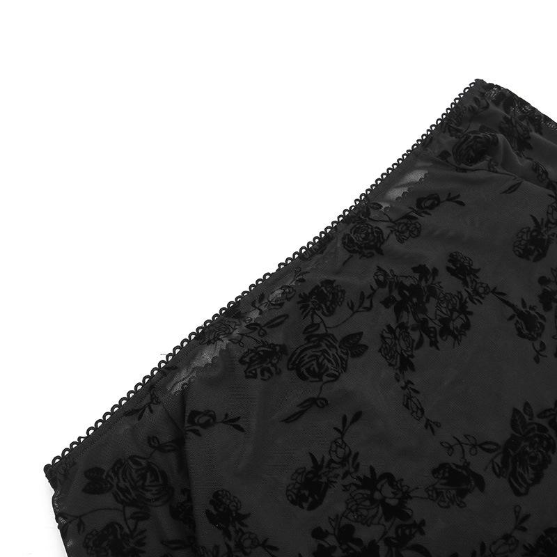 GMXIA Trend letnej halloweenskej párty Slim-fit Chain Cross Dvojitá gotická polovičná sukňa pre ženy