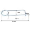 DRELD 10/5/1pcs Broche en Acier Forme Goupille de Sécurité Goupille à Ressort Fermoir de Blocage Rapide pour Attelage de Ferme Pelouse Jardin