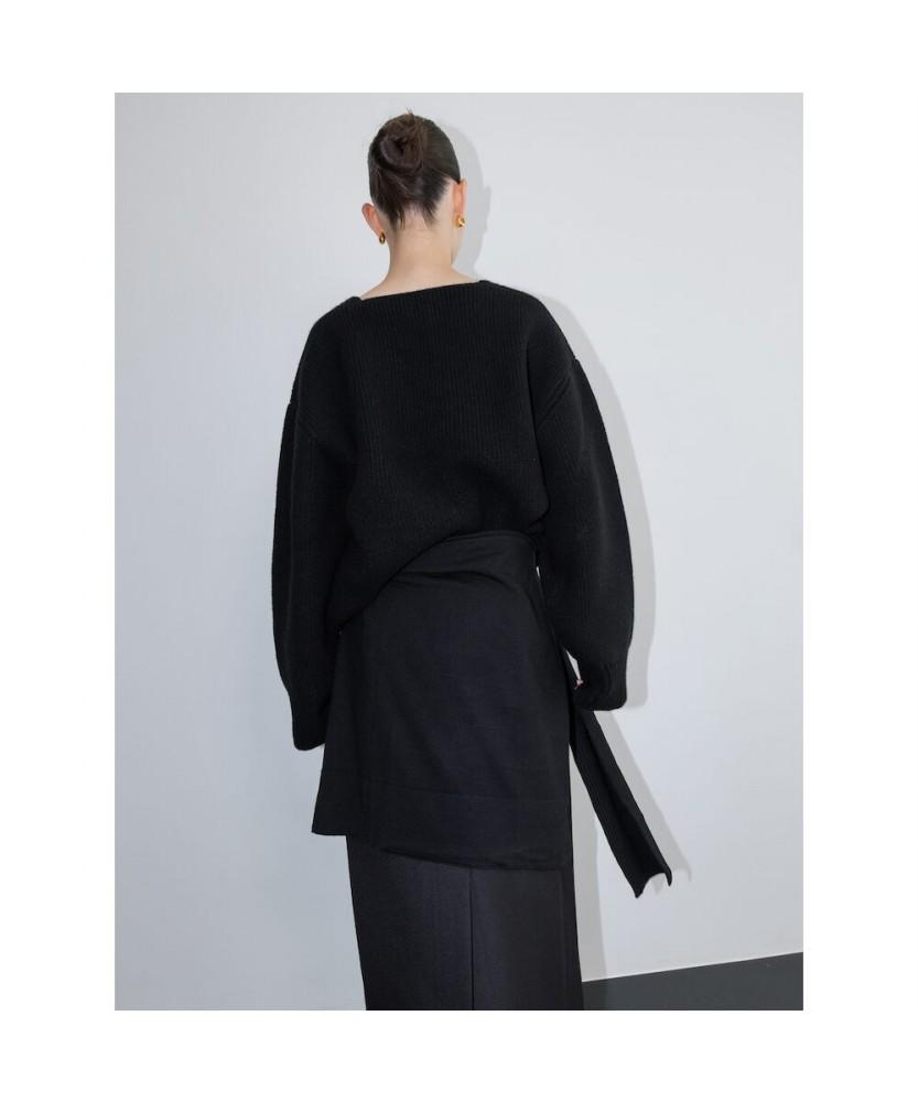Diaepeocheo Bulky V Neck Sweater Black (Ta5X51A045)