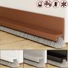 1pc 1m/39.37in Brush Seal Strip Door Bottom Seal Strip Insectproof Soundproof Door Seal Strip Door Stop Self-adhesive Strip