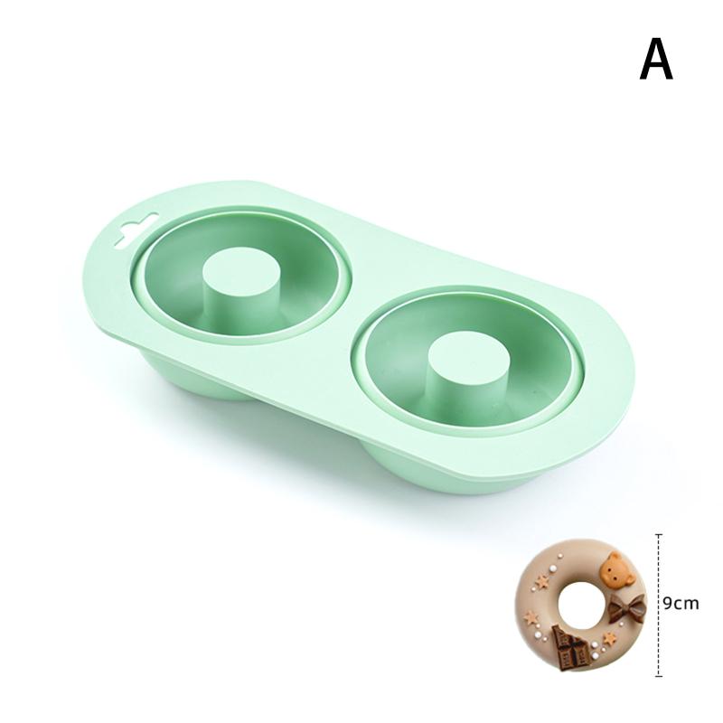 

2 Cavity Heart Round Lace Grooved Baking Mousse Cake Pudding Dessert Chocolate French Pastry Silicone Molds A