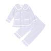 Children's Gold Velvet Pajamas - Autumn/Winter Homewear for Boys and Girls