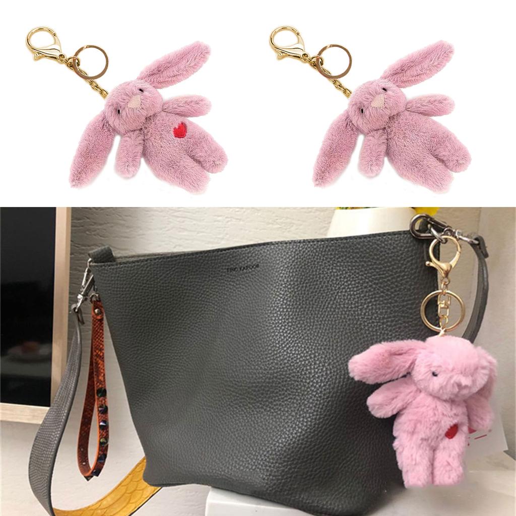 Plush Dolls Keychain Pendant Fashion Coin Bag Ornaments Keyring for Keys Gift