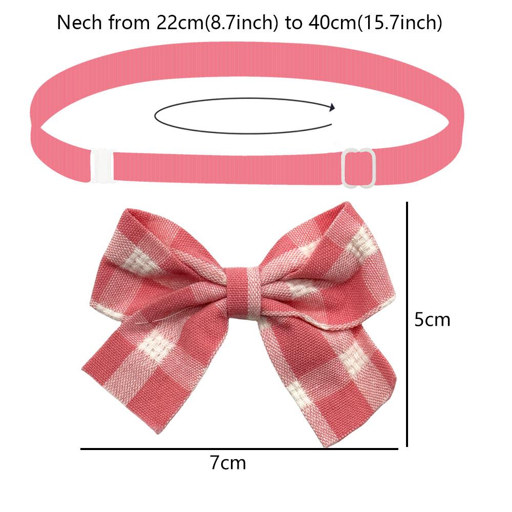 50/100pcs Plaid Dog ties For Mini Small Dog Bowties Adjustable Dogs Pets Cat Bow Tie For Small Dogs Fashion Dog Supplies