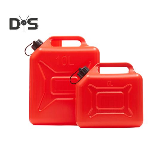 5L/10L Fuel Tank Plastic Transfer Tank with Spout And Handle Portable Fuel Storage Container for Cars Motorcycle Truck