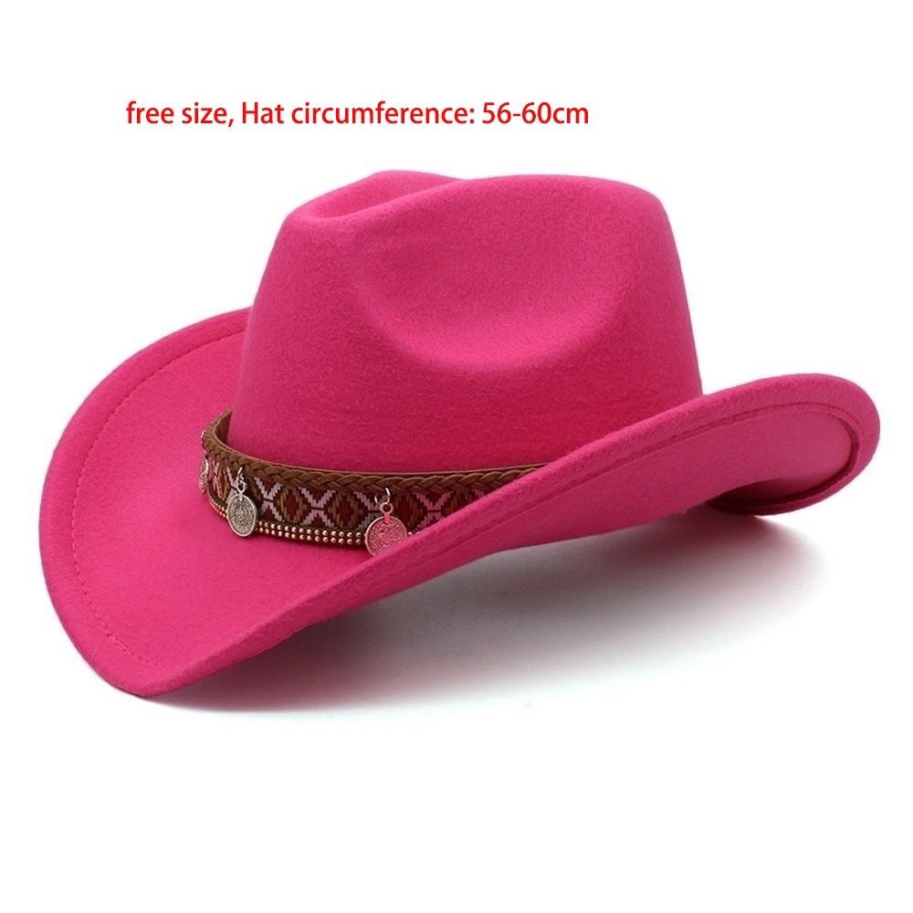 Daily Wear Gentleman Hat Wool-Poly Jazz Cap New Cowboy Hat Unisex