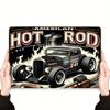 Vintage Hot Rod Metal Poster Wall Art Retro Garage Decor 8x12 Inch