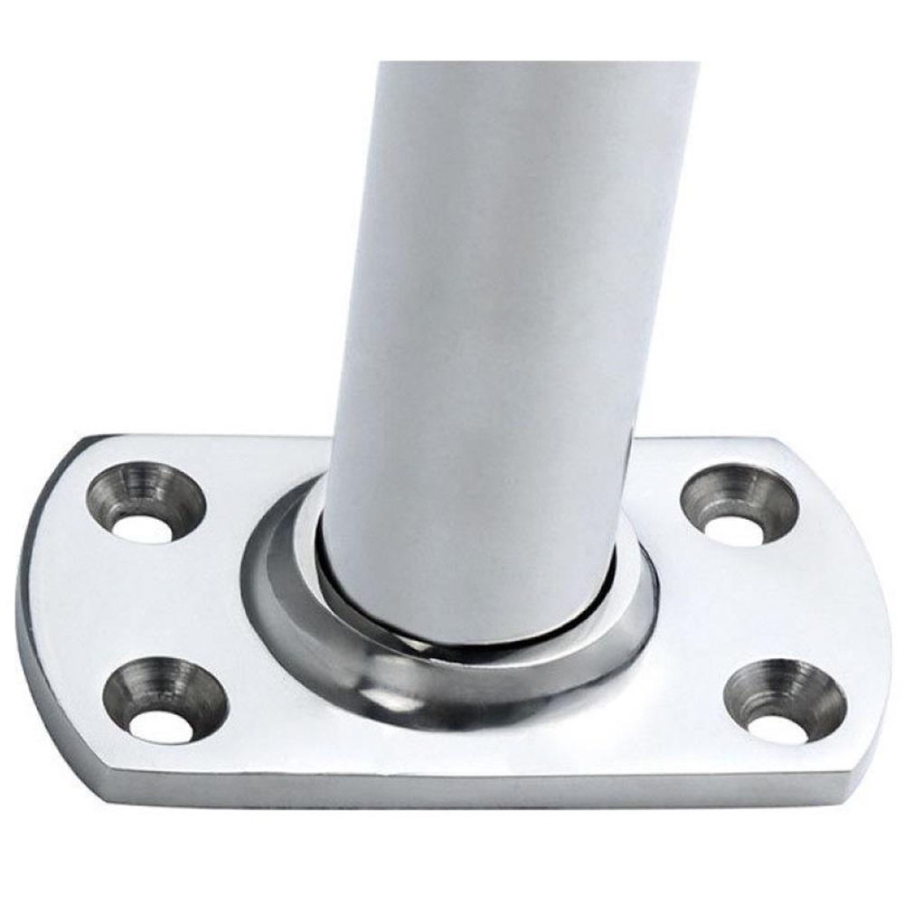 Marine Hardware Fittings Square Tube Seat Weldable Deck Handrail Railing Bracket Yacht Stainless Steel Fittings