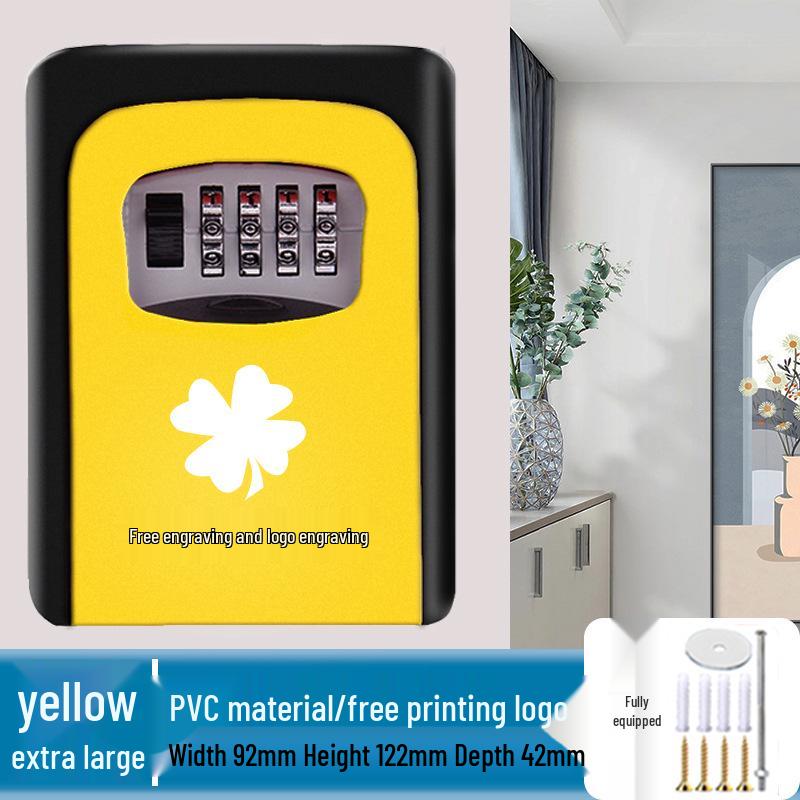 Wall-Mounted Anti-Theft Key Lock Box for Homes and Construction Sites