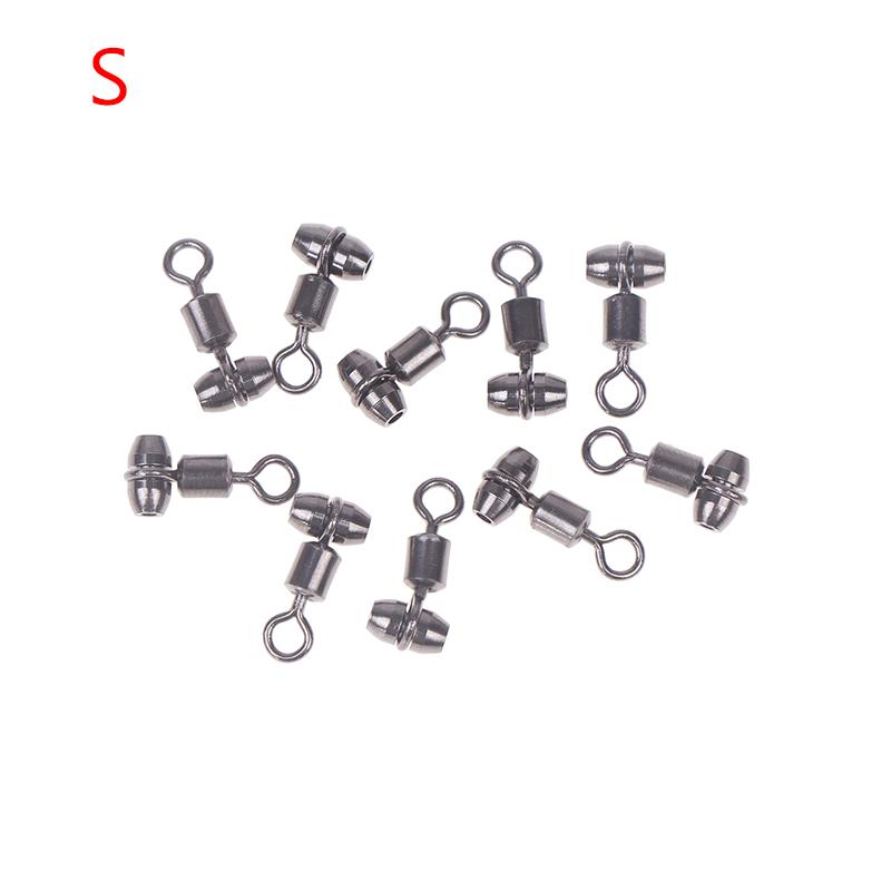 

10 шт. рыболовные вертлюги 3-сторонний медный рыболовный коннектор для морской рыбалки вертлюг с роликовым подшипником крючок для карповой оснастки аксессуары S
