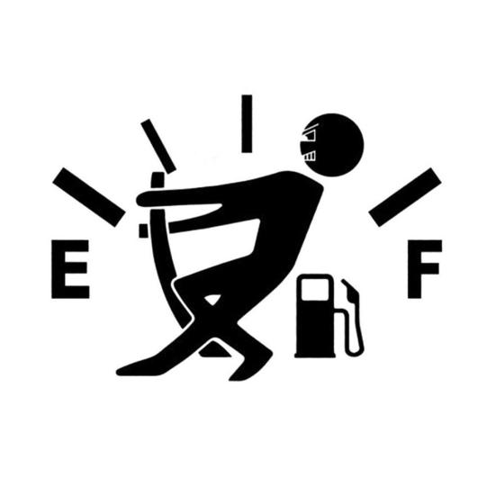 

Забавный датчик уровня топлива, наклейки на кузов автомобиля, светоотражающие водонепроницаемые наклейки, украшение чёрный