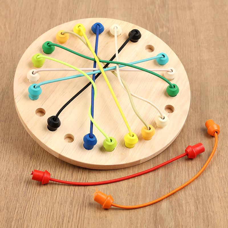 Kind Seilknoten Sensorisches Soziales Brettspiel Logische Denkherausforderung Bunte Verdrehte Verbundene Linie Gehirnstrategie Lustiges Tischspiel