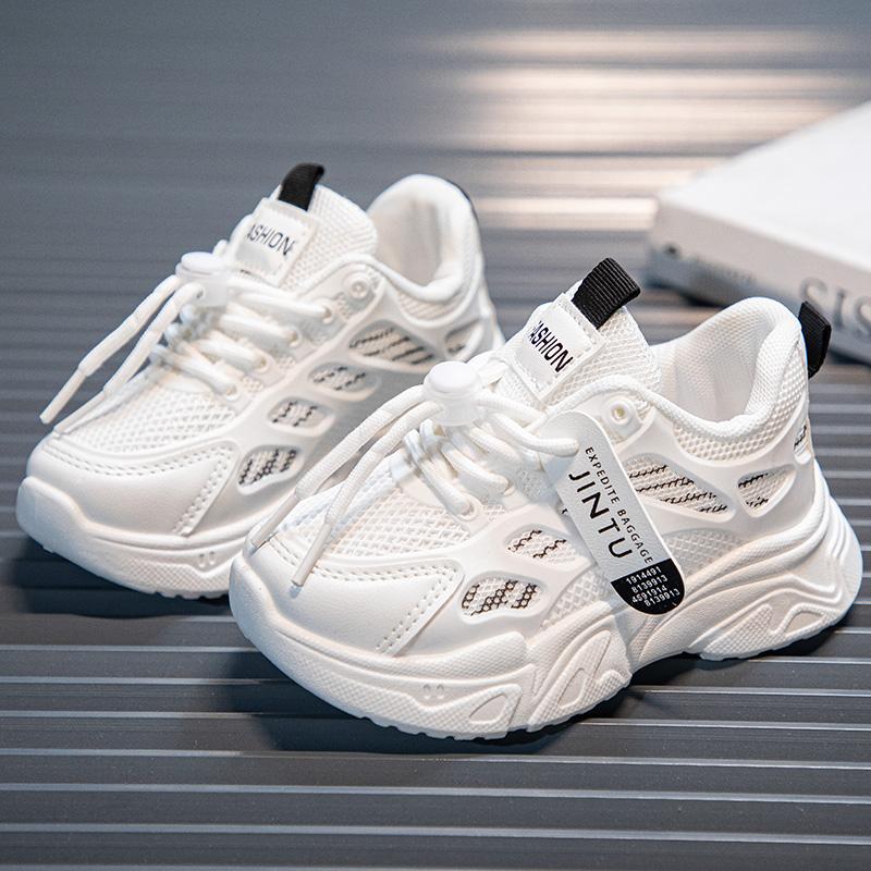 Spring New Style Fashionable Comfortable And Casual Soft-Soled Mesh Wear-Resistant Non-Slip And Breathable Sports Child Shoes