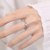 2026 Design Temperament Fashion Double-layer Star Surround Ring Opening Delicate Micro-inlaid Five-pointed Star Ring Women