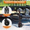 Trailer Jack,Swivel Boat Trailer Jack with 6' with Dual Wheels Heavy Duty 2000 LBs,12' Lift