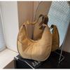 Canvas Bag Women's Large-capacity New Niche Feeling Summer Shoulder Messenger Bag Versatile Commuter Dumpling Bag