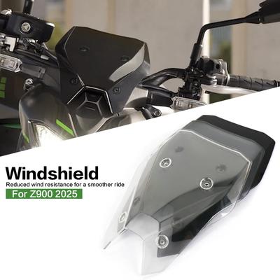 For Kawasaki Z900 Z 900 SE 2025 Motorcycle Windshield Windscreens Wind Deflectors Shield Screen Protector Accessories