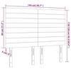 VidaXL Headboards 4 Pcs Light Grey 72x5x78-88 Cm Velvet3116520