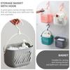 Hangable Storage With Rope Hook Hanging Basket Hooks Rack Storage Baskets Tub Corner Organizer