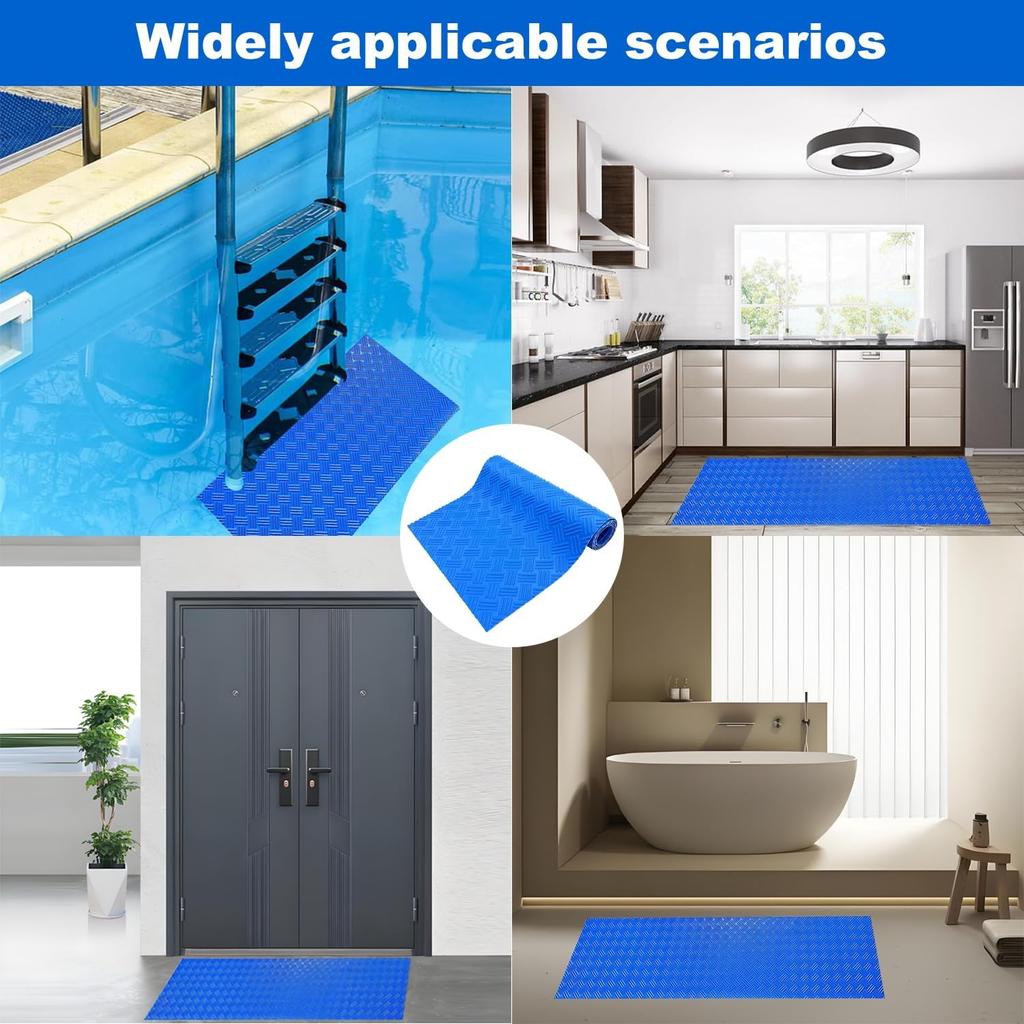 Swimming Pool Ladder Mat - Protective Pool Stair Pad Step Mat with Non-Slip Texture Above Ground Pool Safety Accessories