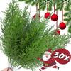 Christmas Pine Branches Artificial Pine Needles Faux Greenery Stems Xmas Garland Ornaments Holiday Xmas Winter DIY Home Decors