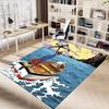 Bootsreise Meeresabenteuer Teppich für Spielzimmer Schlafzimmer Wohnzimmer Sofa Heimdekor Kinder Spielbereich Teppich Rutschfeste Bodenmatte