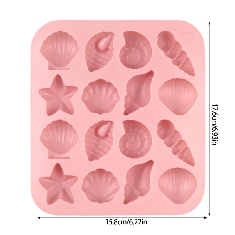 Chocolate Molds Sea Star Shell Silicone Molds Mousses Cake Decorating Molds Baking Tool for making Mousses Cake, Pastry