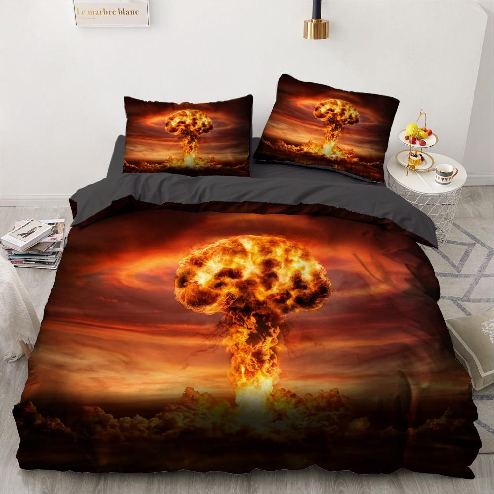 3D Horror Skull Demon Duvet Cover Set Skeleton Gothic Monster Bedding Set Black Comforter Cover For Boys,full Queen Size 2/3pcs