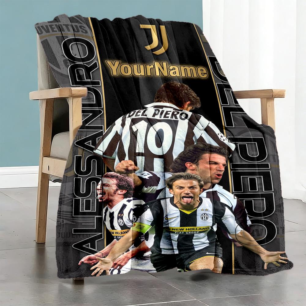 Juventus Personalized Text Blanket Gift Personalized Blanket Warmthful Decor Versatile for Living Room Home Decor Sofa Bedding for All Occasions