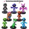 Adorable Pvc Smiling Animal Mini Figurines For Office Decor And Playful Collectibles Set Of Eight
